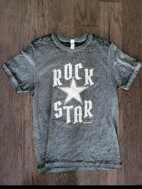 Kids Gray 'Rock Star' Graphic Tee